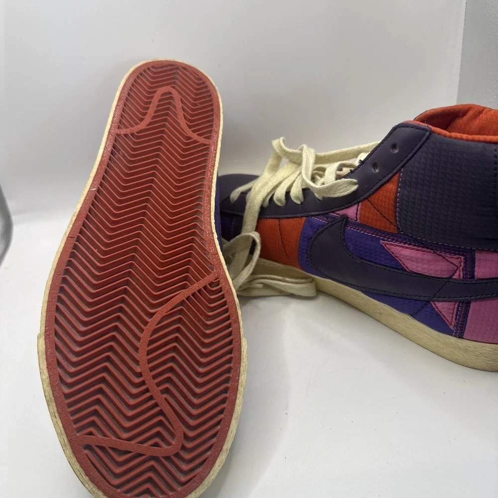 Nike WMNS Blazer Mid Premium Style 316959-551 Size 8.5 US Purple Orange‎ Pink